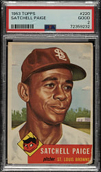 1953 Topps #220 Satchel Paige PSA GOOD 2