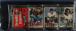 1975 Topps Football Unopened Rack Pack - John Riggins on Top - BBCE