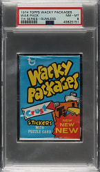 1974 Topps "Wacky Packages" Seventh Series Unopened Wax Pack PSA NM-MT 8