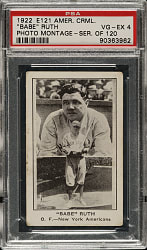 1922 E121 American Caramel (Series of 120) "Babe" Ruth - Photo Montage PSA VG-EX 4