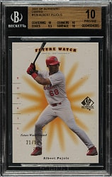 2001 Upper Deck SP Authentic Limited #126 Albert Pujols Rookie #20/50 BGS PRISTINE 10