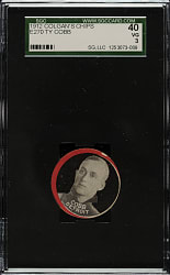 1912-1913 E270 Colgan's Chips "Red Borders" Ty Cobb SGC VG 3