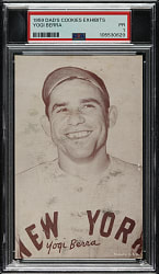Extremely Rare 1959 Dad's Cookies Exhibits Yogi Berra PSA POOR 1