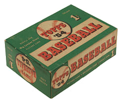 1954 Topps One-Cent Display Box - Dated Variation
