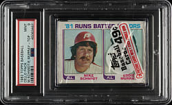 1982 Topps Unopened Cello Pack PSA MINT 9 - RBI Leaders with Mike Schmidt and Eddie Murray on Top