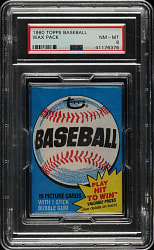 1980 Topps Unopened Wax Pack PSA NM-MT 8