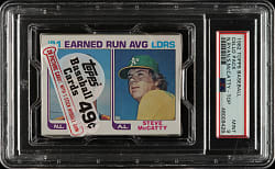 1982 Topps Unopened Cello Pack PSA MINT 9 - ERA Leaders with Nolan Ryan on Top