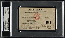 1930 Jim Bottomley Signed ID Card - PSA/DNA