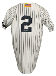 Derek Jeter Signed New York Yankees 2001 World Series Jersey - Beckett