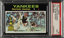 1971 Topps #5 Thurman Munson PSA NM 7