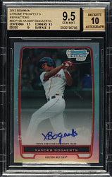 2012 Bowman Chrome Prospect Autographs #BCP105 Xander Bogaerts #2/500 BGS GEM MINT 9.5 with GEM MINT 10 Signature