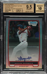 2012 Bowman Chrome Prospect Autographs #BCP105 Xander Bogaerts #475/500 BGS GEM MINT 9.5 with GEM MINT 10 Signature