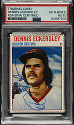 Signed 1979 Hostess #145 Dennis Eckersley - PSA/DNA