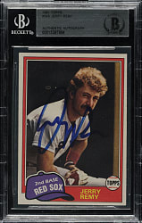 Signed 1981 Topps #549 Jerry Remy - Beckett