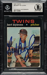 Signed 1971 Topps #26 Bert Blyleven Rookie - Beckett