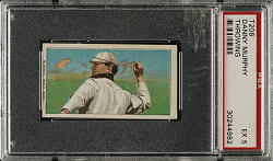 1909-1911 T206 White Border Danny Murphy Throwing PSA EX 5