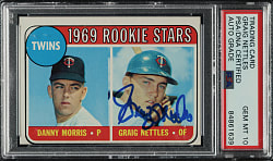 Signed 1969 Topps #99 Graid Nettles PSA/DNA GEM MINT 10