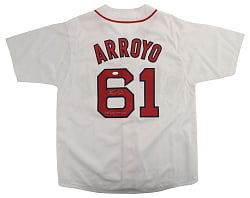 Bronson Arroyo Signed Boston Red Sox Jersey with "04' WS Champs" Inscription - JSA