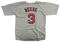 Pokey Reese Signed Boston Red Sox Jersey with "Curse Reversed" and "2004 WS Champs" Inscriptions - Beckett