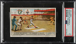 1951 Liebig Lo Sport Nel Mondo (Sports of the World) #3 Baseball with Ted Williams PSA VG 3