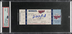 Dave Winfield Signed September 16, 1993 Minnesota Twins (vs. Oakland Athletics) Full Ticket PSA/DNA MINT 9