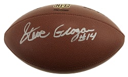Steve Grogan Signed Football - JSA
