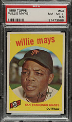 1959 Topps #50 Willie Mays PSA NM-MT+ 8.5