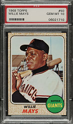 1968 Topps #50 Willie Mays PSA GEM MINT 10