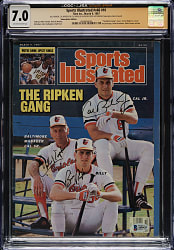 1987 Cal Ripken, Cal Ripken Jr. and Billy Ripken Signed Sports Illustrated - CGC/JSA and Beckett