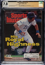 1992 George Brett Signed Sports Illustrated - CGC/JSA and Beckett
