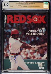 1978 Jim Rice Signed Boston Red Sox Yearbook - CGC/JSA and JSA