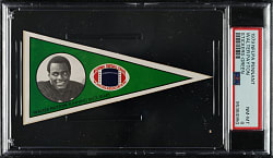1979 NFLPA Pennant Stickers Walter Payton Green PSA NM-MT 8