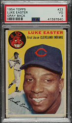 1954 Topps #23 Luke Easter PSA VG 3