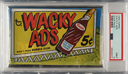 1969 Topps "Wacky Ads" Unopened Wax Pack PSA MINT 9