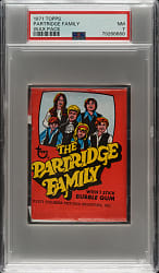 1971 Topps "The Partridge Family" Unopened Wax Pack PSA NM 7