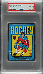 1979-1980 Topps Hockey Unopened Wax Pack PSA NM-MT 8 - Wayne Gretzky Rookie Year