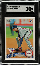 2011 Topps Opening Day #70 Freddie Freeman Rookie SGC GEM MINT 10