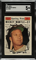 1961 Topps #578 Mickey Mantle All-Star SGC EX 5
