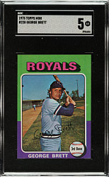 1975 Topps Mini #228 George Brett Rookie SGC EX 5
