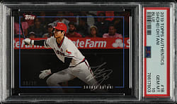 2019 Topps Authentics #1B Shohei Ohtani Blue #8/25 PSA GEM MINT 10