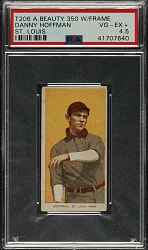 1909-1911 T206 White Border Danny Hoffman PSA VG-EX+ 4.5 - American Beauty 350 Back
