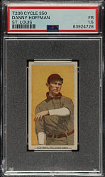 1909-1911 T206 White Border Danny Hoffman PSA FAIR 1.5 - Cycle 350 Back