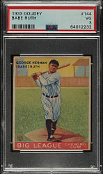 1933 R319 Goudey #144 Babe Ruth PSA VG 3