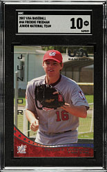 2007 USA Baseball #44 Freddie Freeman Junior National Team SGC GEM MINT 10