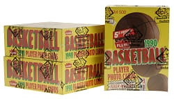 1990-1991 Fleer Basketball Unopened Wax Box Trio (3 Boxes, 108 Packs) - BBCE - From a Sealed Case (FASC)