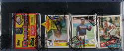 1985 Topps Unopened Rack Pack - Reggie Jackson on Top and Mike Schmidt AS on Back - BBCE