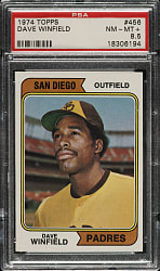 1974 Topps #456 Dave Winfield Rookie PSA NM-MT+ 8.5