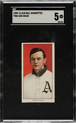 1909-1911 T206 White Border Cad Coles Southern LeaguernSGC EX 5 - Old Mill Back