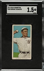 1909-1911 T206 White Border Germany Schaefer SGC FAIR 1.5 - Cycle 460 Back