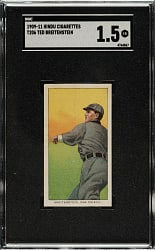 1909-1911 T206 White Border Ted Breitenstein Southern Leaguer SGC FAIR 1.5 - Brown Hindu Back